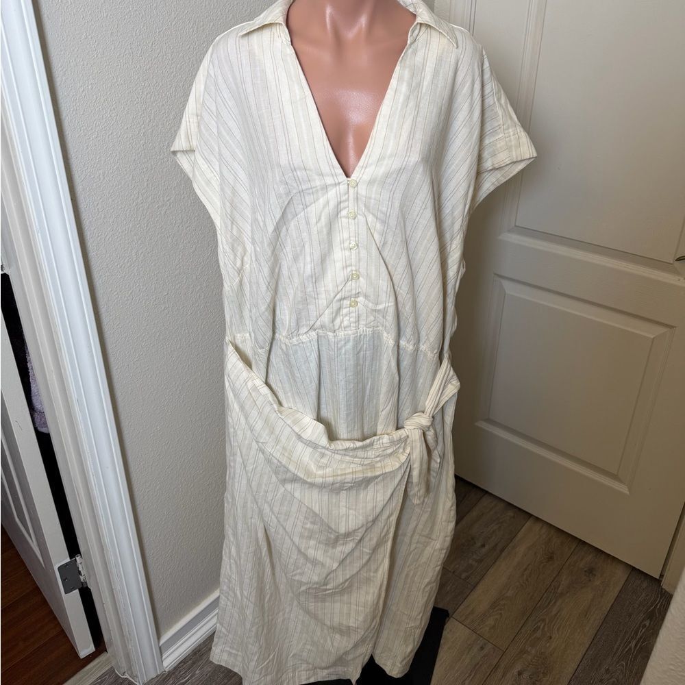 NWT Universal Thread Elegant Cream Maxi Dress Sz XXL
